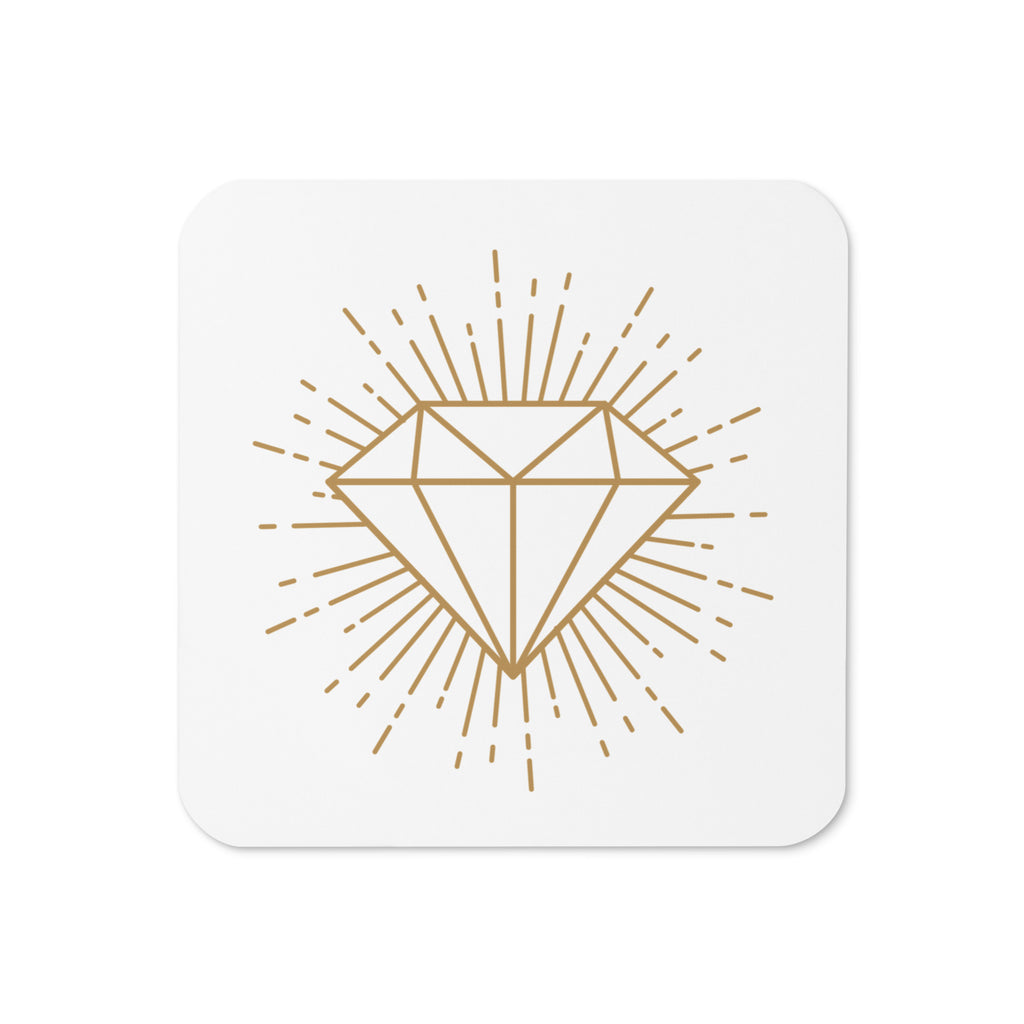 Diamond Cork-back Coaster