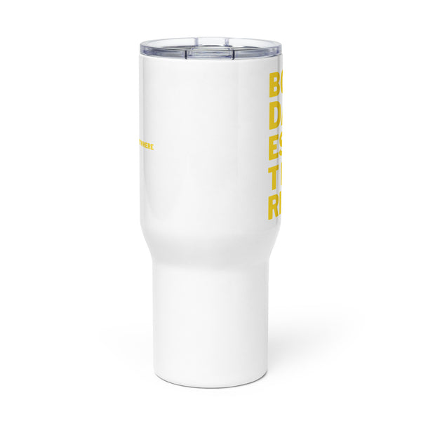 Boundaries Not Barriers Travel Mug with Handle