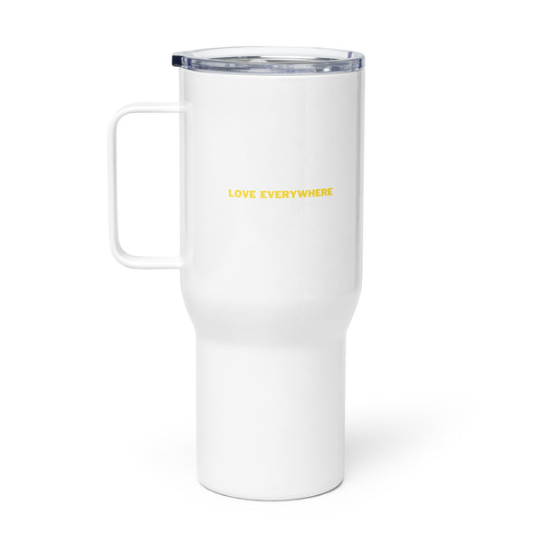 Boundaries Not Barriers Travel Mug with Handle