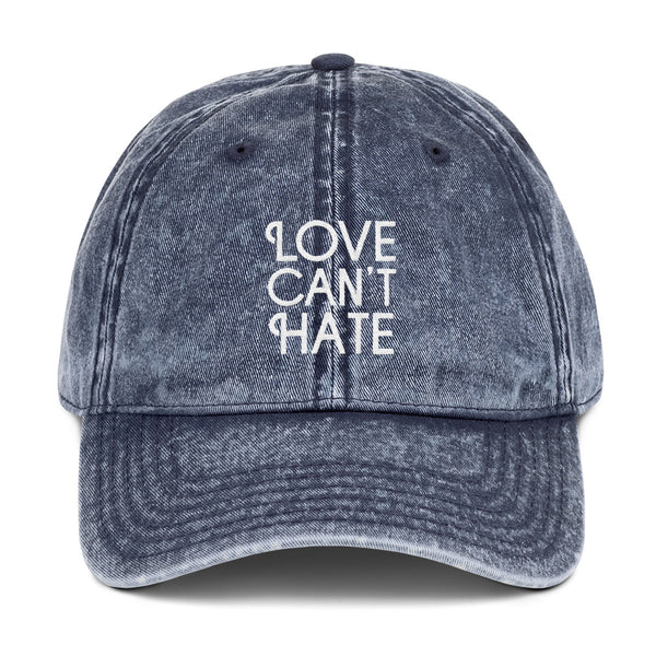 Love Can't Hate Vintage Cotton Twill Cap