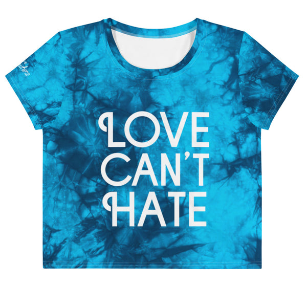 Tie Dye Love Can't Hate Crop Tee